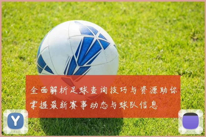 全面解析足球查询技巧与资源助你掌握最新赛事动态与球队信息